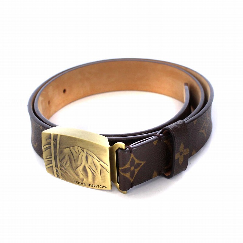 ルイヴィトン LOUIS VUITTON サンチュール モノグラム 山 竹 和風 90  