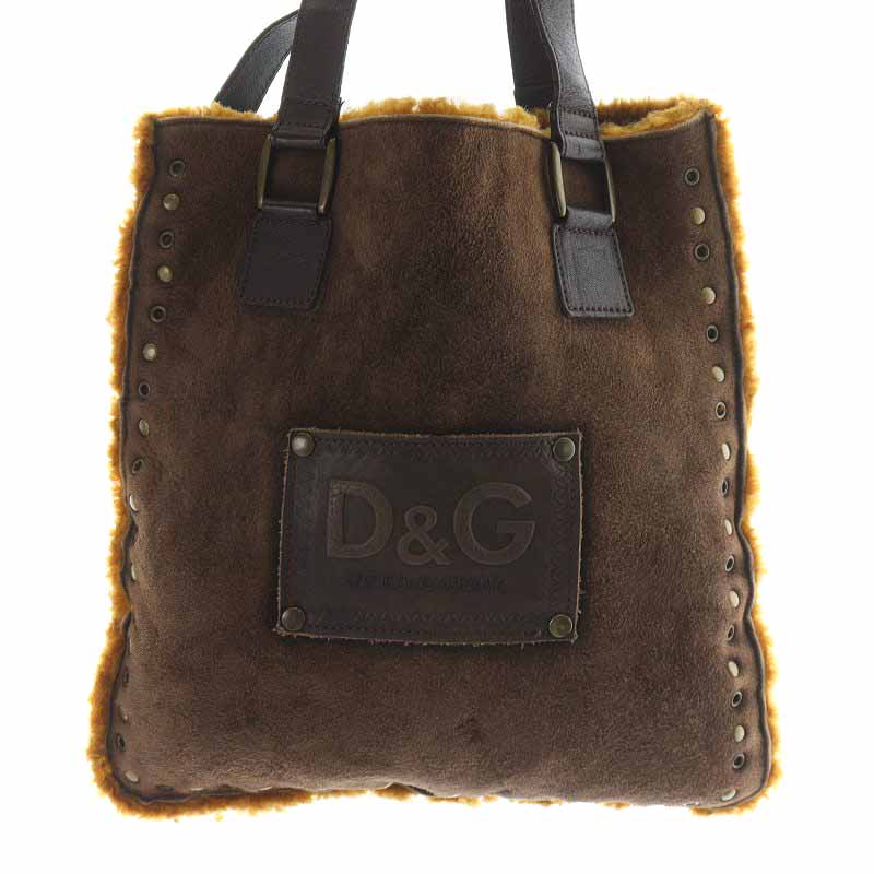 ディー&ジー ドルガバ ドルチェ&ガッバーナ D&G ムートンバッグ トート 
