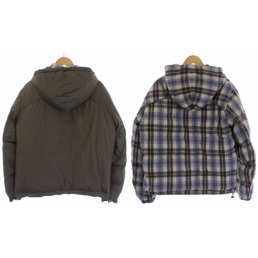 ディーゼル DIESEL リバーシブル ダウンジャケット フード ジップ 