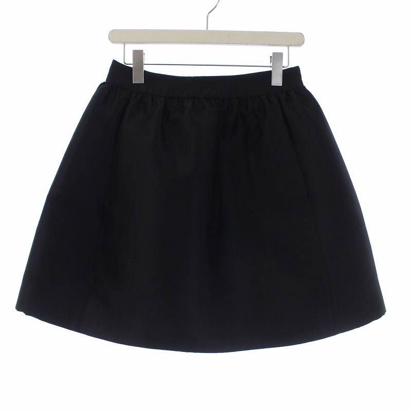 A822 ファッション ミニフレアスカート M 黒