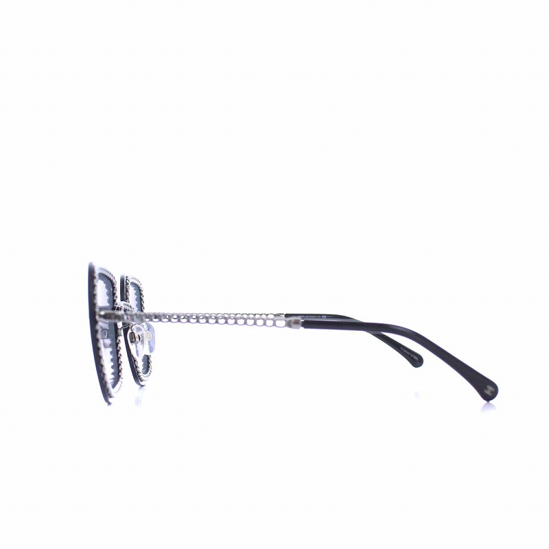 シャネル CHANEL チェーン装飾 スクエア サングラス ココマーク 57□18 