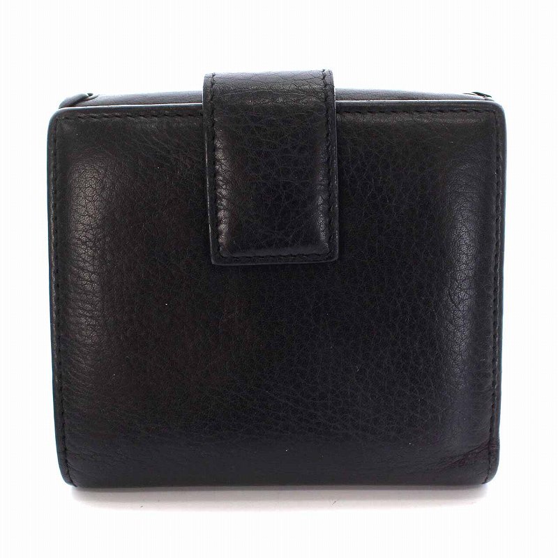 クリスチャンディオール Christian Dior 二つ折り財布 Wホック ハート 