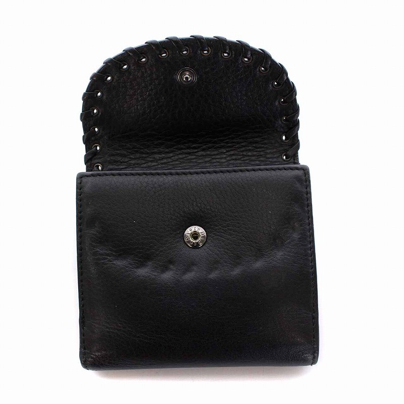 クリスチャンディオール Christian Dior 二つ折り財布 Wホック ハート 