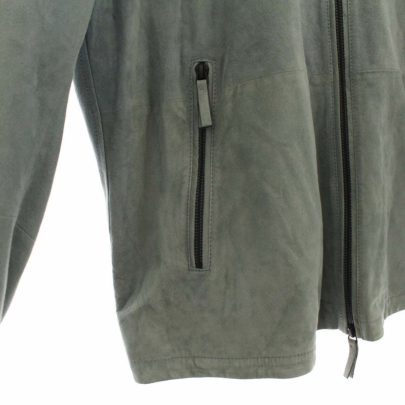 エンポリオアルマーニ ゴートスキン スエード シングルライダースジャケット エンポリオアルマーニ ゴートスキン スエード シングルライダース