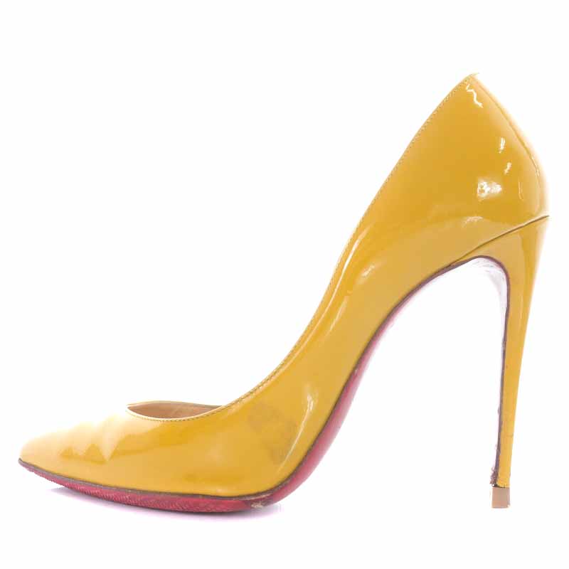 クリスチャンルブタン　スタッズハイヒール　パンプス新品未使用　イエロー 22.5 Christian Louboutin クリスチャンルブタン スタッズパンプス