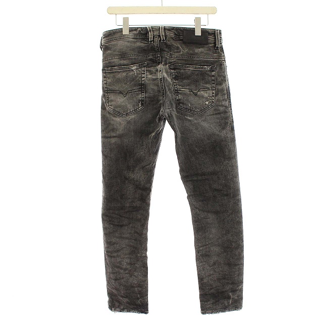 極美品‼️DIESEL ディーゼル ダメージ加工 グレー そこね スリム 