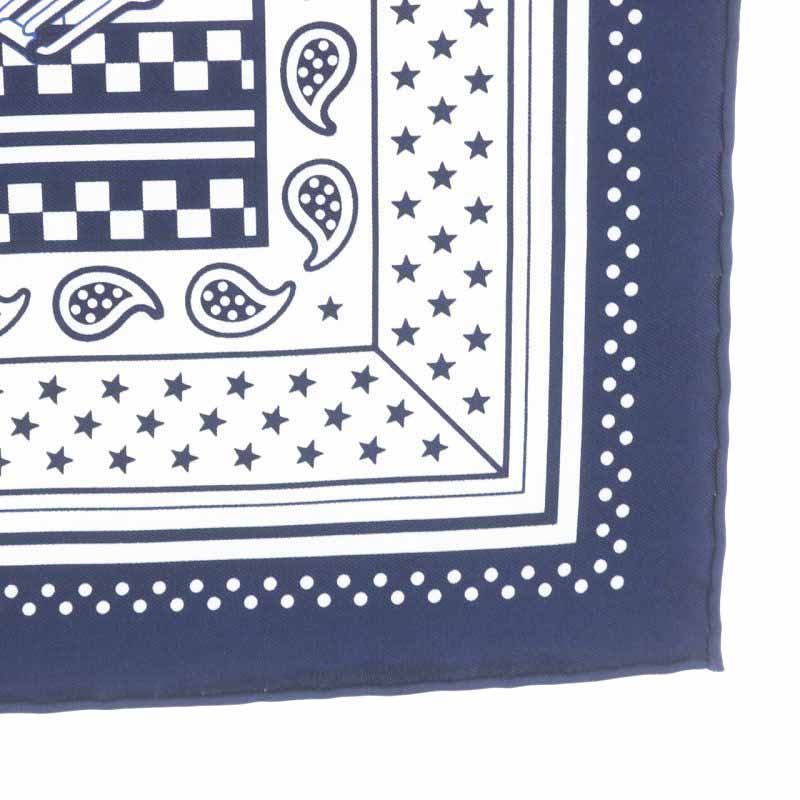 HERMES エルメス カレ55 Sangles en Zigzag エルメス カレ55 SANGLES EN ZIGZAG ジグザグのサングル