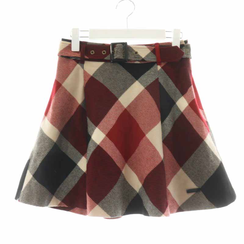 バーバリーブルーレーベル BURBERRY BLUE LABEL フレアスカート ミニ 