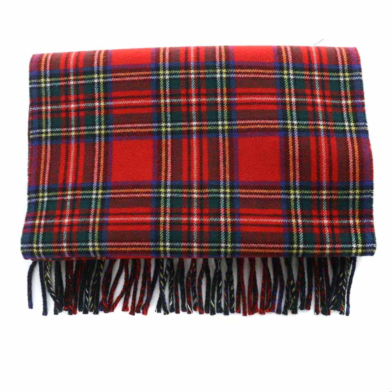 GUCCI レッドチェック マフラー GUCCI グッチ GGマーク入り 赤系 レッド チェック柄 674261 マフラー