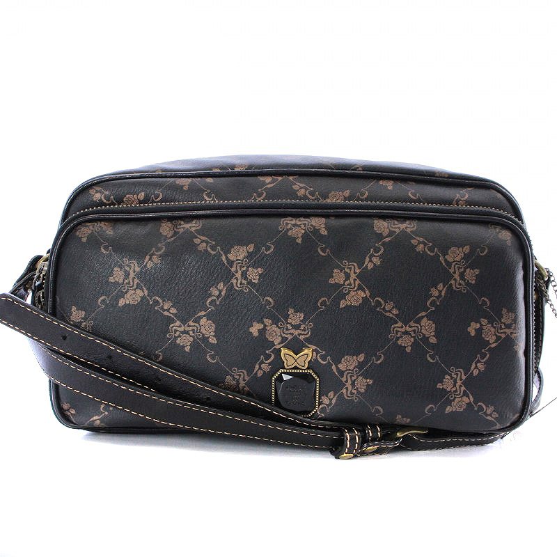 アナスイ ANNA SUI ショルダーバッグ レザー キーホルダー付き