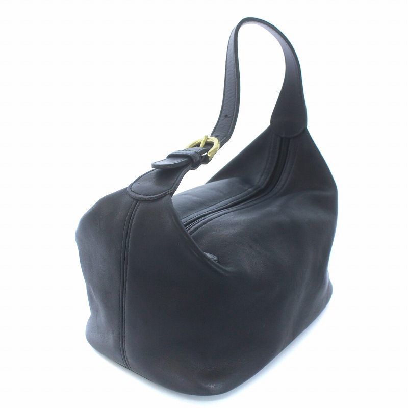 コーチ COACH オールドコーチ ハンドバッグ レザー 黒 ブラック 4145