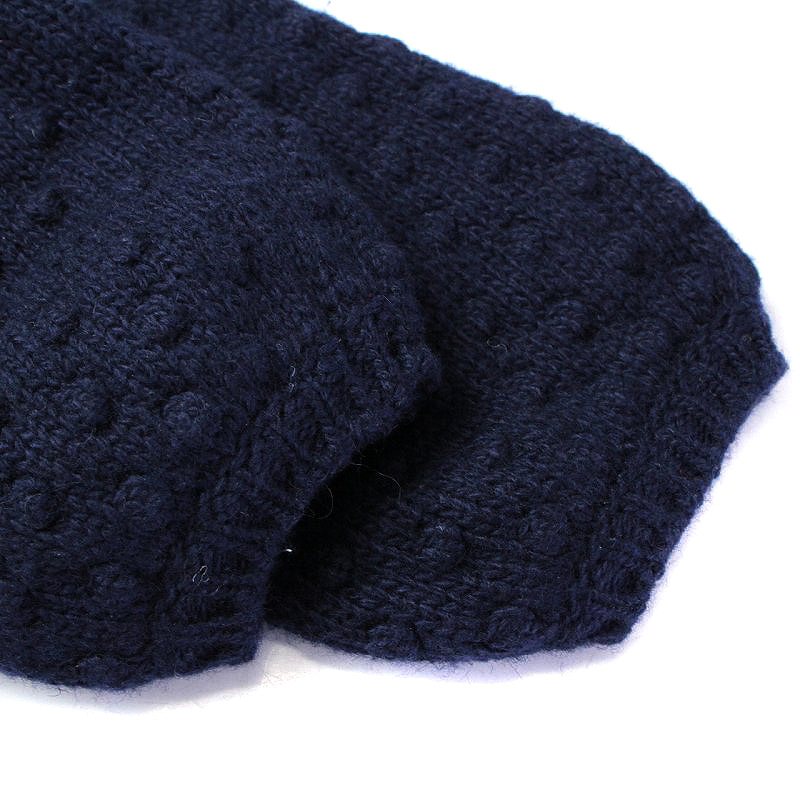 グッチ GUCCI カーディガン ニット 長袖 カシミヤ混 ウール 18/24 M 紺  