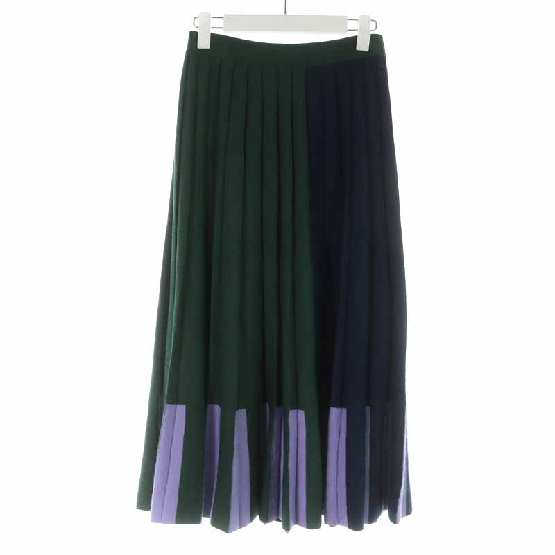 ポールスミス PAUL SMITH 21AW ニットスカート プリーツスカート  