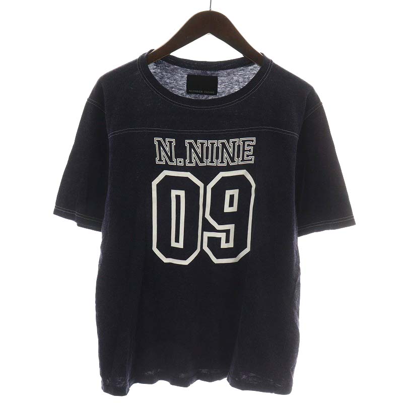 ナンバーナイン NUMBER (N)INE Tシャツ カットソー 半袖 ロゴ