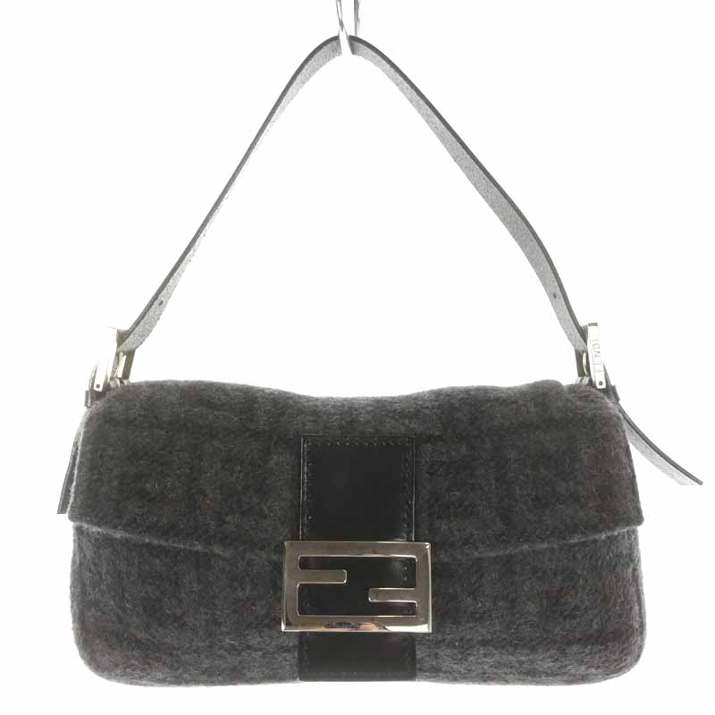 フェンディ FENDI マンマバケット ウール ショルダーバッグ ワン 