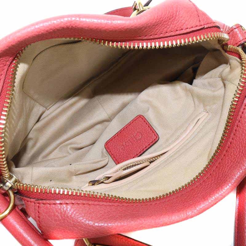 クロエ Chloé パラティ Paraty レザー 2way バッグ 赤 クロエ Chloé