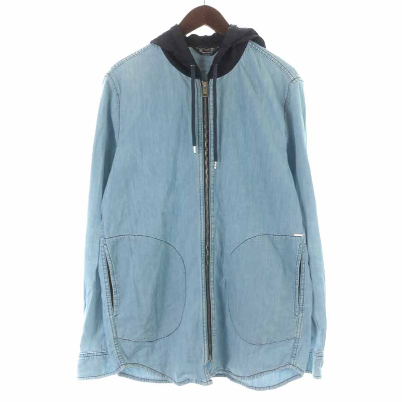ディーゼル DIESEL デニムジャケット パーカー ジップアップ コットン 