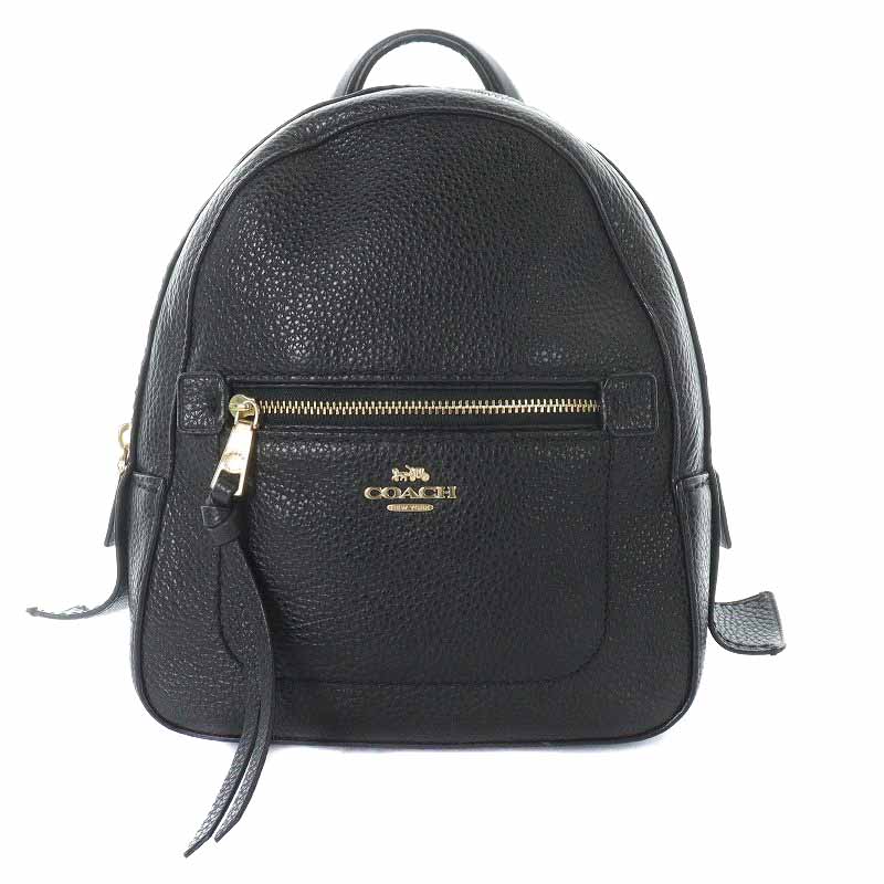 コーチ COACH アンディ リュックサック バックパック レザー ミニ 黒 