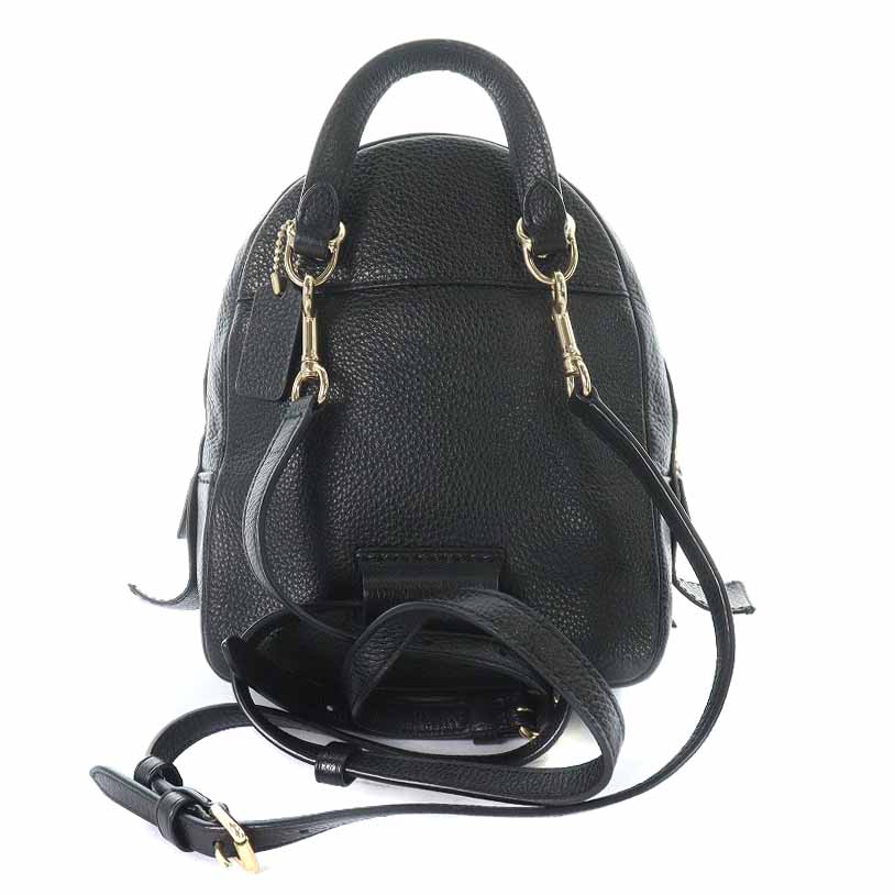 コーチ COACH アンディ リュックサック バックパック レザー ミニ 黒 