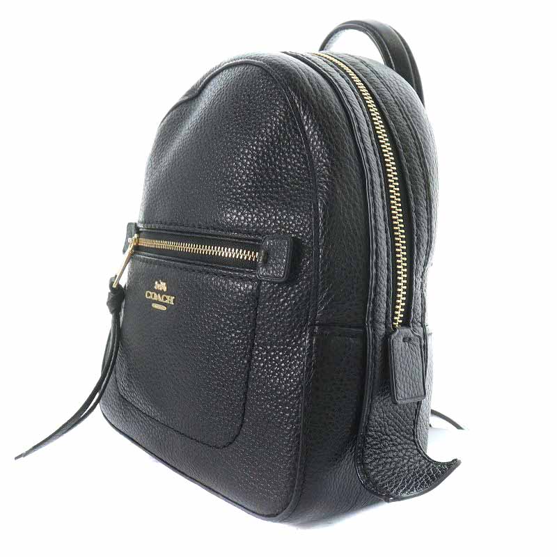 コーチ COACH アンディ リュックサック バックパック レザー ミニ 黒 
