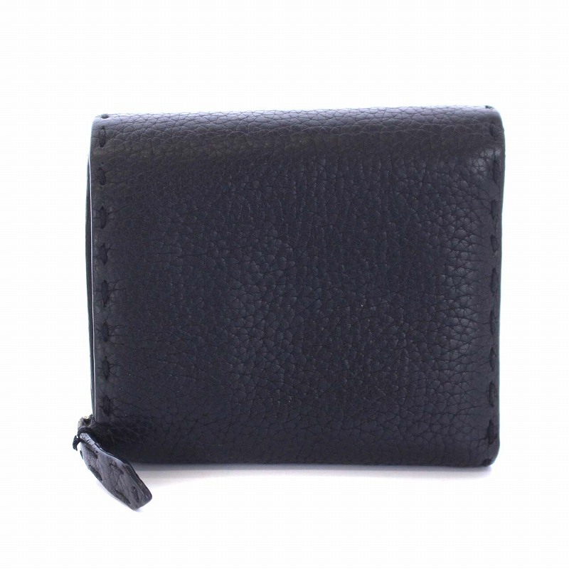 フェンディ FENDI セレリア 二つ折り財布 ホック L字ファスナー フェンディ FENDI セレリア 二つ折り財布 ホック L字ファスナー