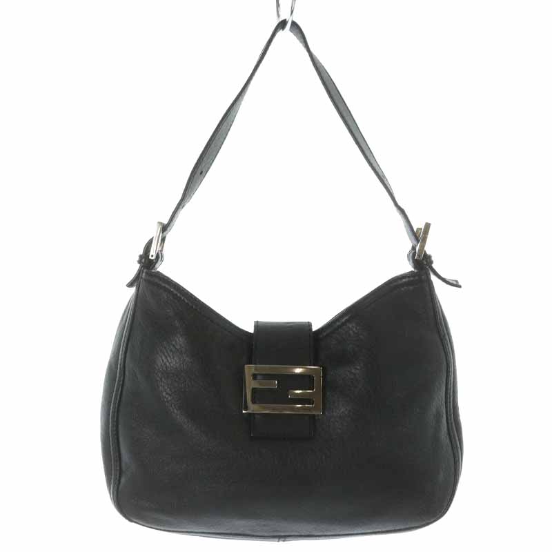 フェンディ FENDI マンマバケット ワンショルダーバッグ レザー ロゴ 