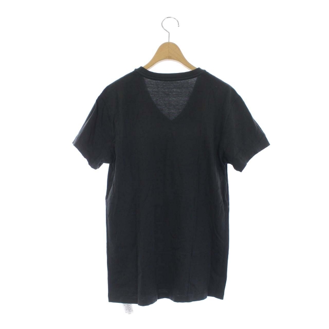 RRL ロゴプリント 黒 Tシャツ（ダブルアール）定番ラルフローレン半袖Tシャツ Double RL RRL ヘンリーネックTシャツ プリント ロゴ Sサイズ