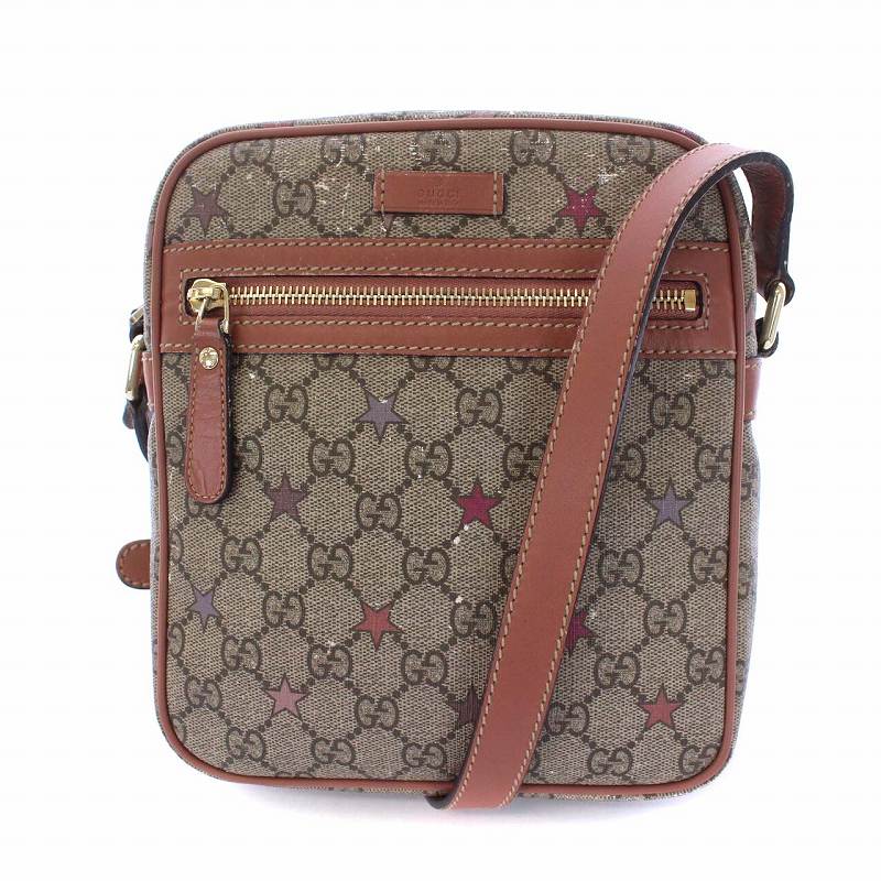 グッチ GUCCI GGスプリーム スター ショルダーバッグ スクエア 