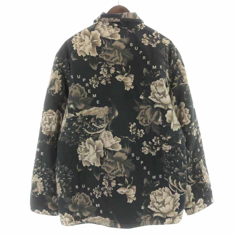 シュプリーム SUPREME 21SS PEACOCK JACKET 中綿ジャケット 花柄 ロゴ 