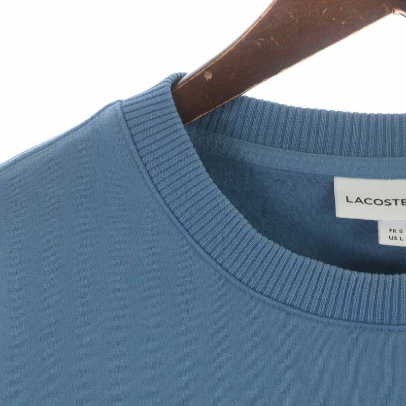 ラコステ LACOSTE ハウンドトゥースレタードワッペンクルーネック 