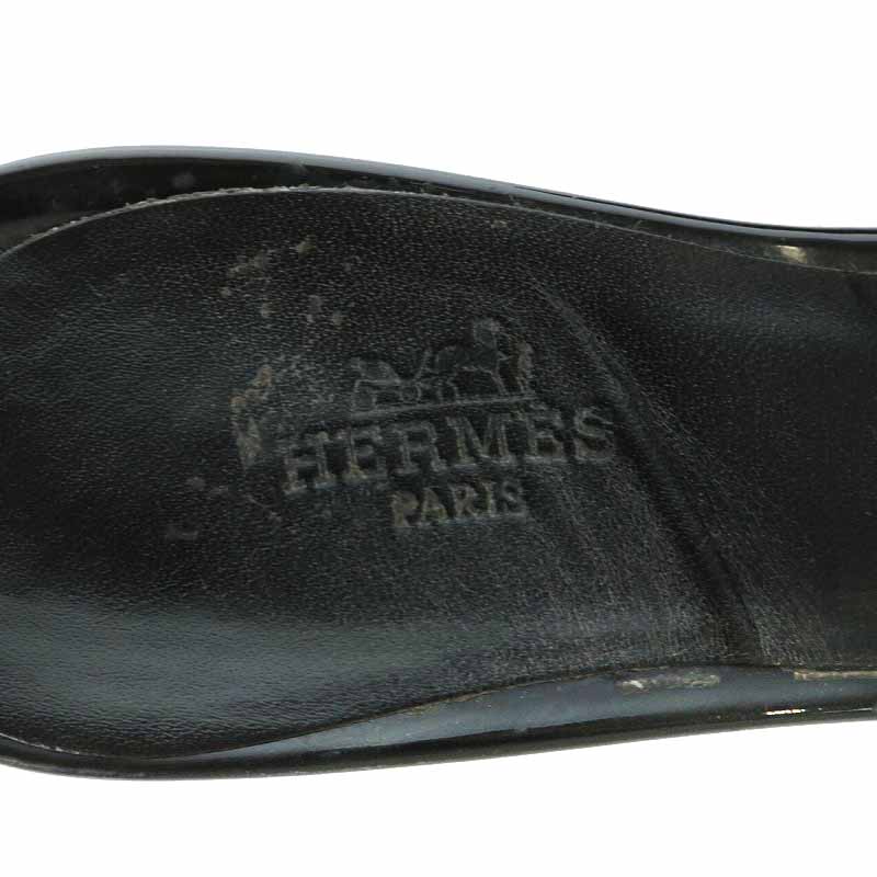 エルメス HERMES オアジス オアシス Oasis ヘップサンダル エナメル