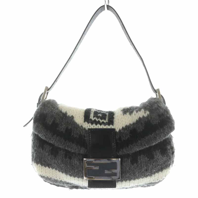 フェンディ FENDI ノルディックニット マンマバケット ワンショルダー 