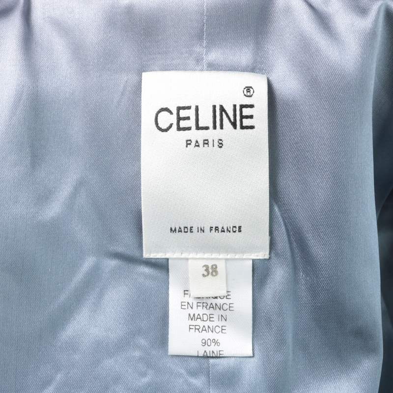 セリーヌ CELINE ピーコート Pコート ロング ウール カシミヤ混 38 11