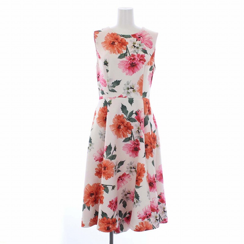 カルバンクライン CALVIN KLEIN 花柄 ノースリーブワンピース