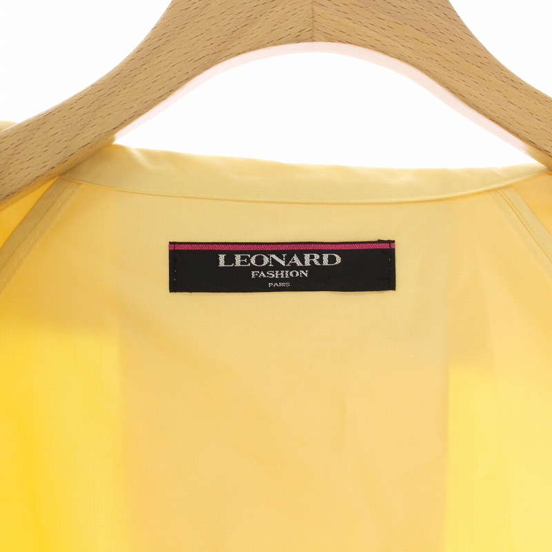レオナール LEONARD FASHION チェスターコート アウター ロング 絹 ...
