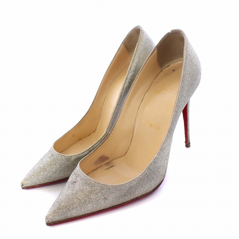 クリスチャンルブタン Christian louboutin ポインテッドトゥ パンプス 