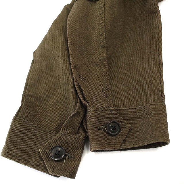 ポールスミス PAUL SMITH ミリタリー ジャケット リネン混 M-65 L 茶