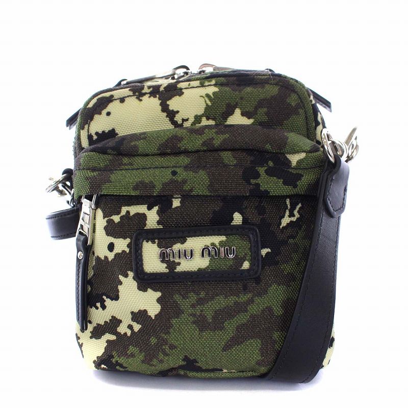 ミュウミュウ miumiu CORDURA ST.CAMO MILITARE 迷彩 カモフラ  