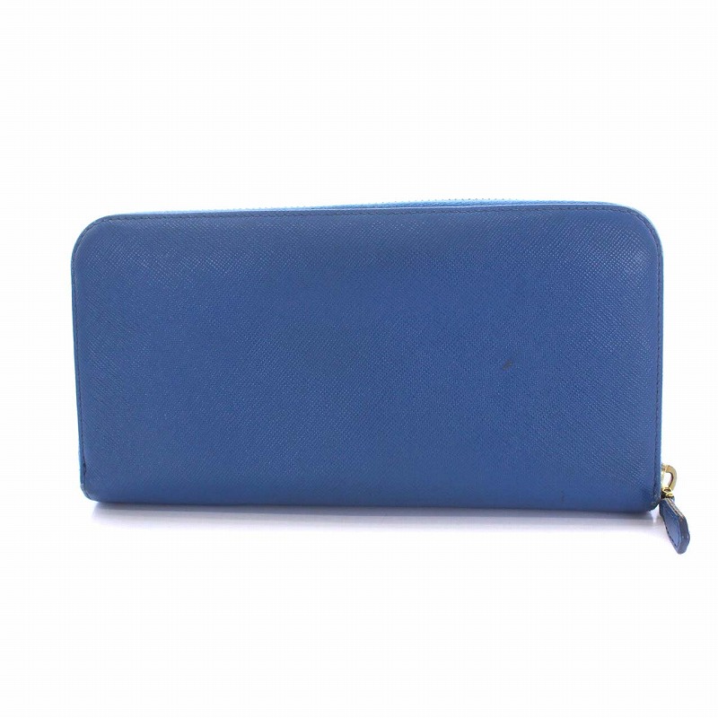 PRADA サフィアーノレザー 長財布 コバルトブルー　1ML506 PRADA サフィアーノレザー 長財布 コバルトブルー 1ML506 PRADA プラダ