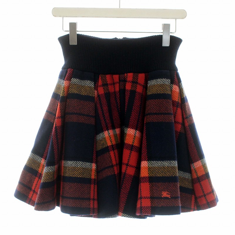 バーバリーブルーレーベル BURBERRY BLUE LABEL ミニスカート フレア  