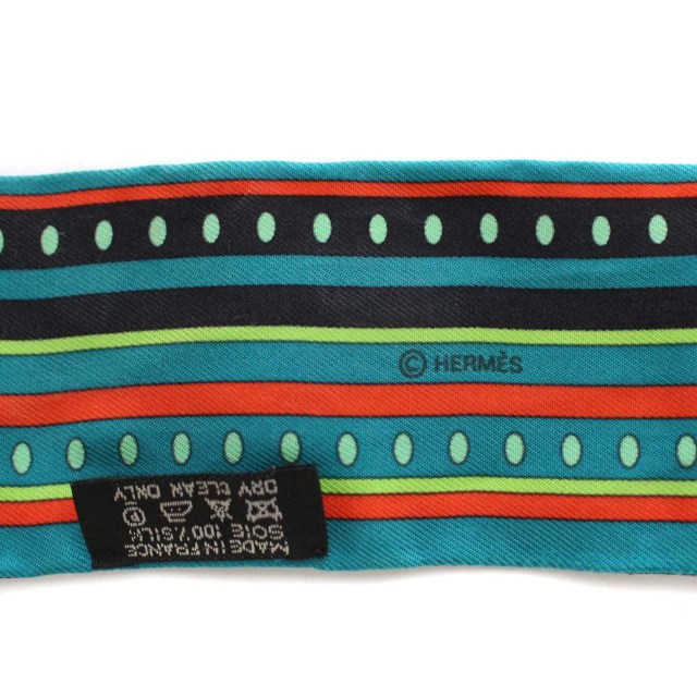 エルメス HERMES ツイリー スカーフ ホース柄 シルク100% フランス製  