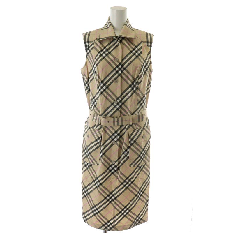 バーバリー ロンドン BURBERRY LONDON ノバチェック ワンピース ひざ丈 