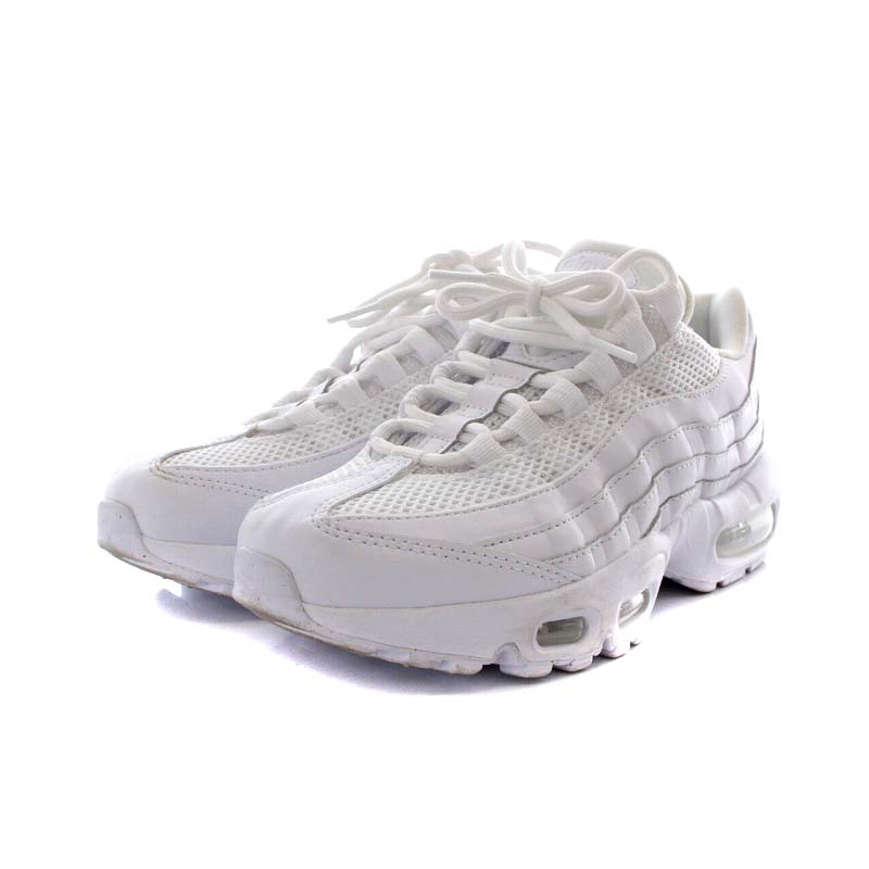 ナイキ NIKE W AIR MAX 95 WHITE/WHITE-METALLIC SILVER スニーカー 