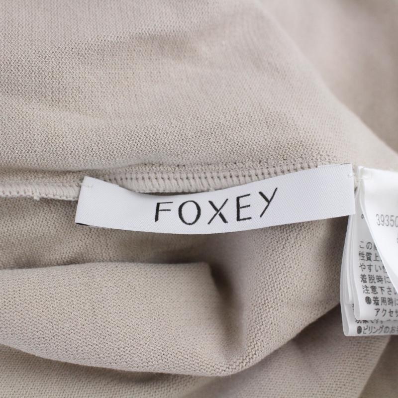 フォクシー Tops castanets ニット 五分袖 L ベージュ - tokfibra.com.br