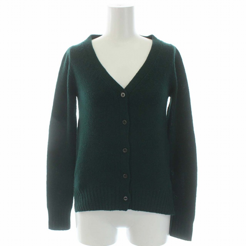 プラダ PRADA 2010年製 ニットカーディガン 長袖 エルボーパッチ 