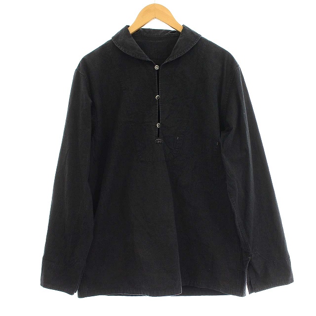 ポータークラシック Porter Classic LOCAL BLACK PULLOVER SHIRT 
