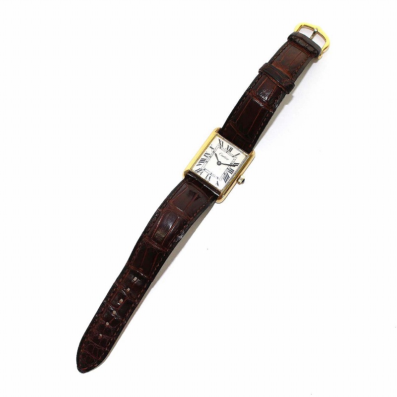 カルティエ Cartier ヴィンテージ タンク 手巻き 腕時計 スクエア 18K