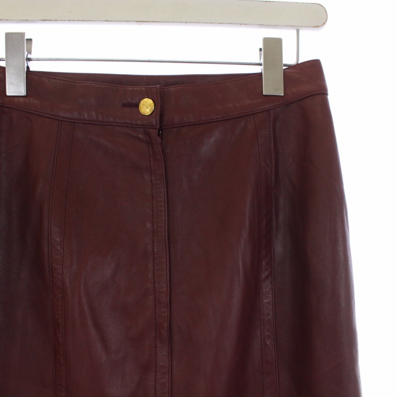 セリーヌ CELINE タイトスカート ロング レザー フランス製 40 XL 