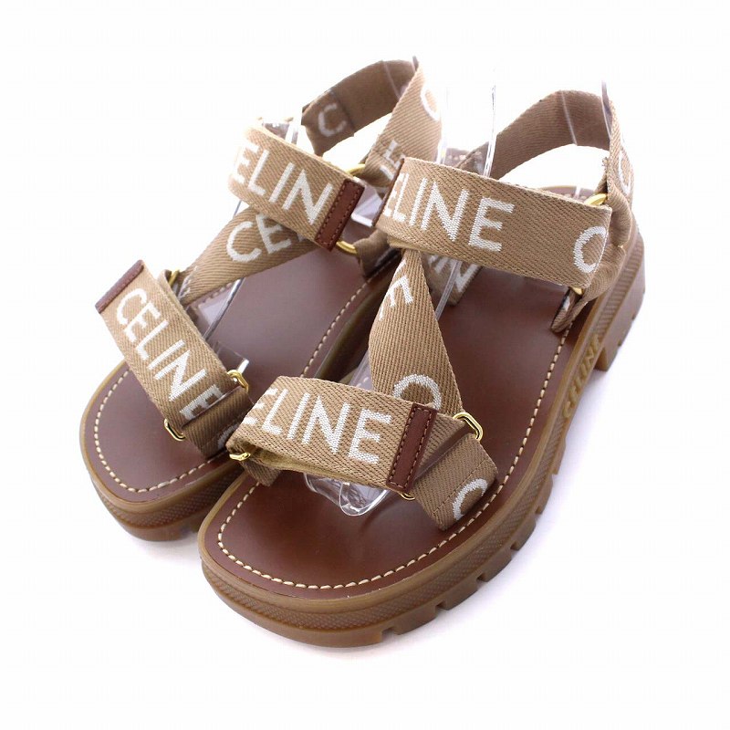 セリーヌ CELINE 22SS レオ ストラッピーサンダル スクエアトゥ CELINE 