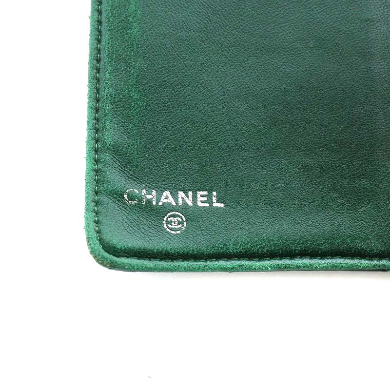 CHANEL シャネル 長財布 小銭入れあり グリーン 中古現状品 (60s) CHANEL(シャネル) ⁄ 長財布⁄--⁄GRN⁄グリーン⁄黄緑⁄20044499 | 中古品の